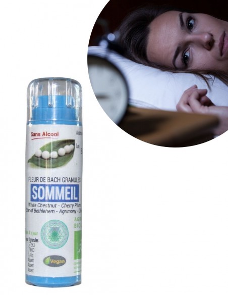 Complexe Sommeil Bio sans alcool – Granules Fleurs de Bach Kosmeo