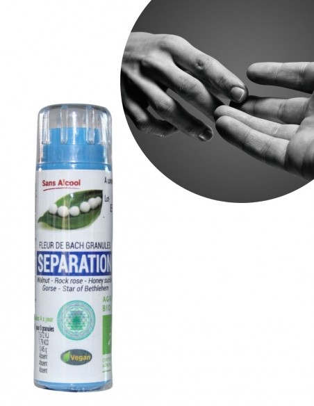 Complexe Séparation Bio sans alcool – Granules Fleurs de Bach Kosmeo