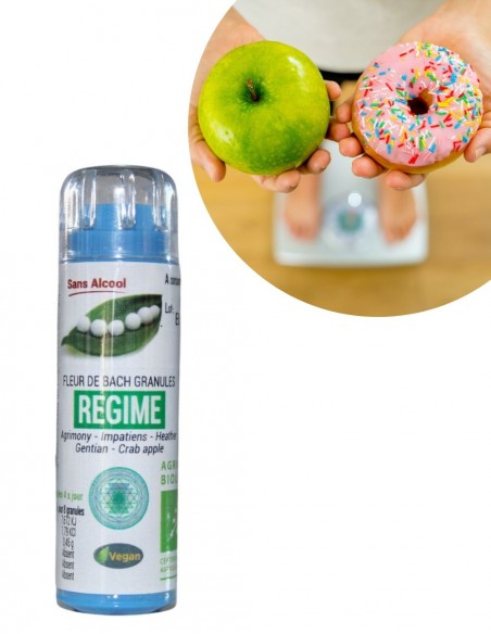 Complexe Régime Bio sans alcool – Granules Fleurs de Bach Kosmeo