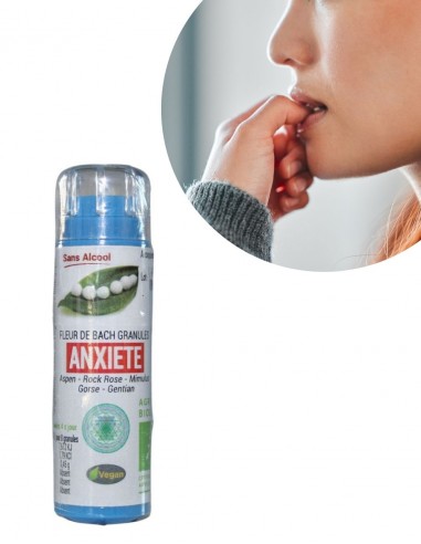 Complexe Anxiété Bio sans alcool – Granules Fleurs de Bach Kosmeo