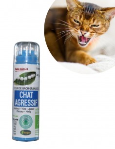 Complexe Chat Agressif Bio sans alcool – Granules Fleurs de Bach Kosmeo
