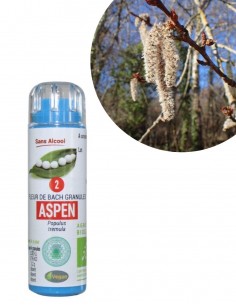 Fleur de Bach ASPEN n°2 (Tremble) – granules sans alcool Kosméo