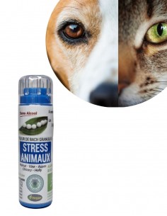 Complexe Stress Animaux Bio sans alcool – Granules Fleurs de Bach Kosmeo
