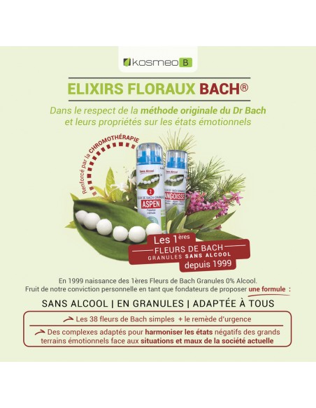 Fleurs de Bach utilisées dans le complexe STRESS SCOLAIRE – soutien naturel pour les périodes d’examens