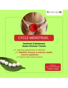 Complexe Cycle Menstruel Bio sans alcool – Granules Fleurs de Bach Kosmeo 2