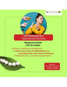 Complexe Dépendances Bio sans alcool – Granules Fleurs de Bach Kosmeo 2