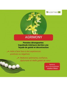 Fleur de Bach AGRIMONY n°1 (Aigremoine) – granules sans alcool Kosméo 2