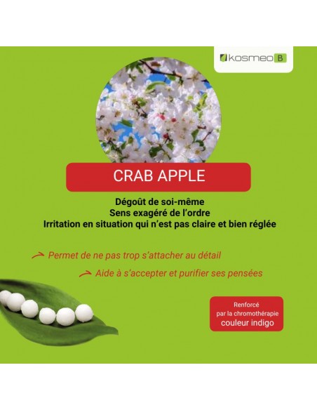 Fleur de Bach CRAB APPLE – pour ceux qui ressentent un besoin de purification ou de propreté