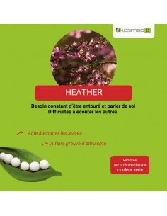 Fleur de Bach HEATHER n°14 (Bruyère) – granules sans alcool Kosméo 2