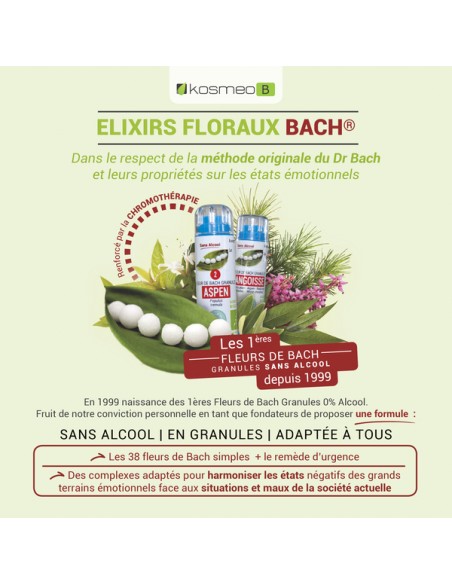 Conseils d’utilisation du complexe Pessimisme Craintes – 2 granules 4 fois par jour sous la langue