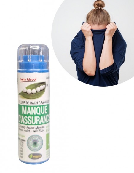 Complexe Manque d'assurance Bio sans alcool – Granules Fleurs de Bach Kosmeo