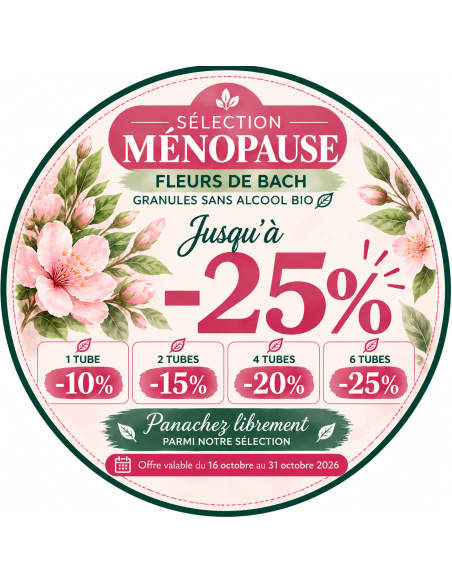Offre spéciale Ménopause – Fleurs de Bach MÉNOPAUSE jusqu'à –25 %