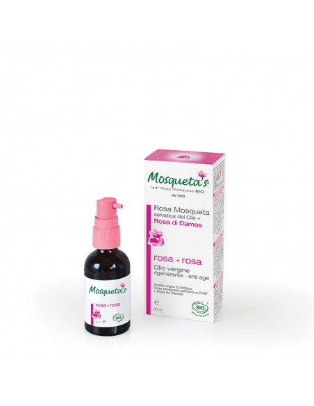 Huile de Rose Musquée Bio et Huile Essentielle de Rose de Damas – soin visage éclat et anti-rides Mosqueta’s