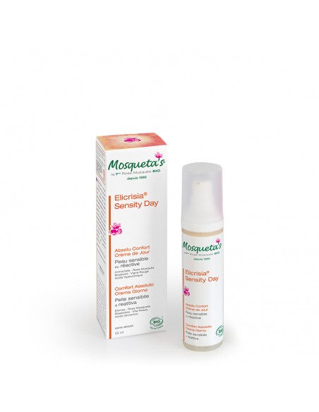 Crème de Jour Élicrisia Sensity Mosqueta’s – soin hydratant peaux réactives à la Rose Musquée et Hélichryse bio