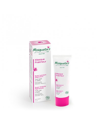 Masque Fraîcheur Mosqueta’s – soin hydratant à la Rose Musquée bio pour peau éclatante et reposée